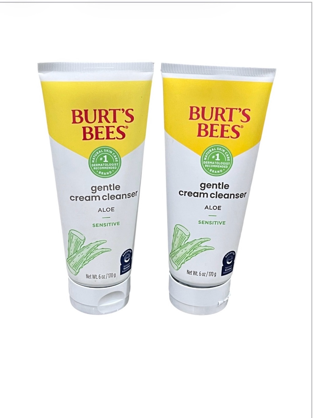 Burt's Bees Sensitive
Gentle Cream Cleanser Aloe - White & Yellow